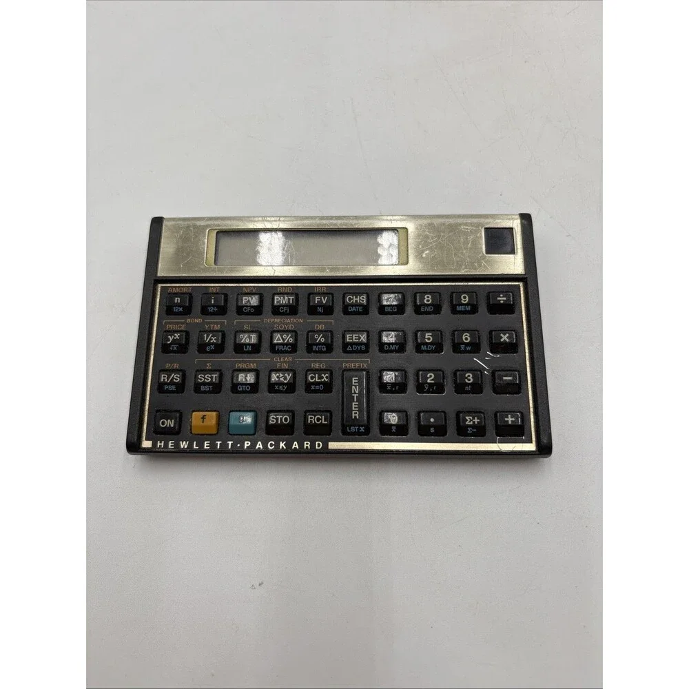Vintage 1986 HP 12C Financial Calculator - MADE IN USA -